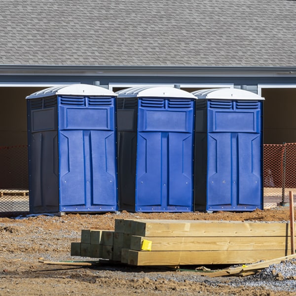 are there any restrictions on what items can be disposed of in the portable toilets in Coralville